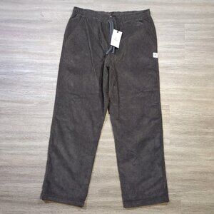 NWT Reigning Champ Corduroy Rugby Pants Men's Large Midnight Grey RC-5390